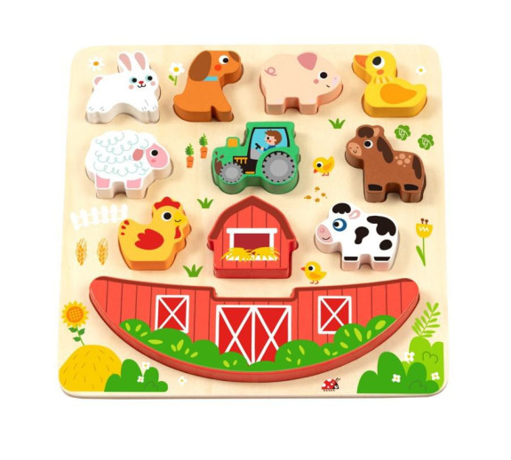 Balanční puzzle Farma 2 v 1 2Kids Toys