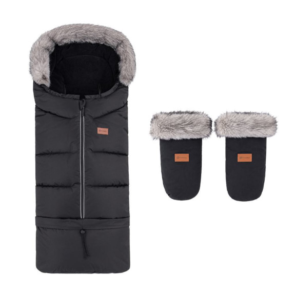 Set zimní fusak Arctic 4v1 + rukavice na kočárek Fjora Petite & Mars