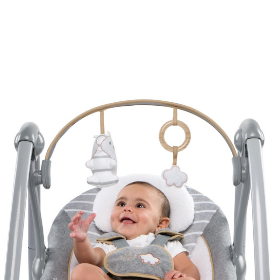 Houpačka konvertibilní cestovní s melodií Bella Teddy™ 0 m+ do 9 kg Ingenuity