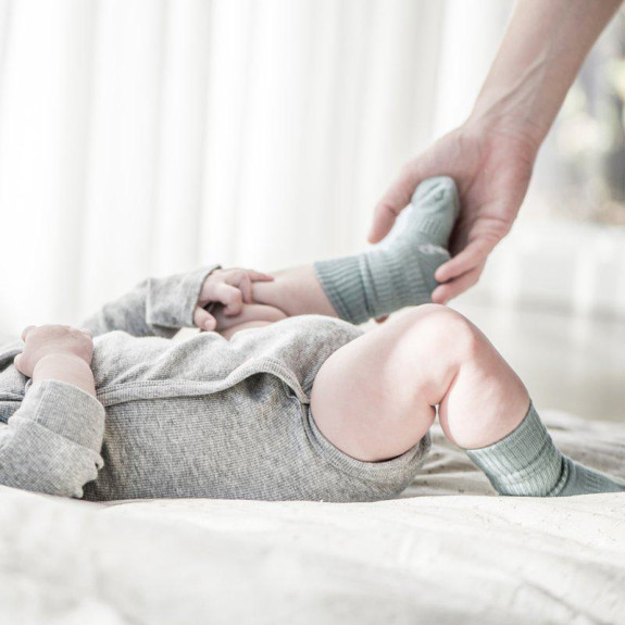 Dětské ponožky Stay-on-Socks 2 páry Pale Green KipKep