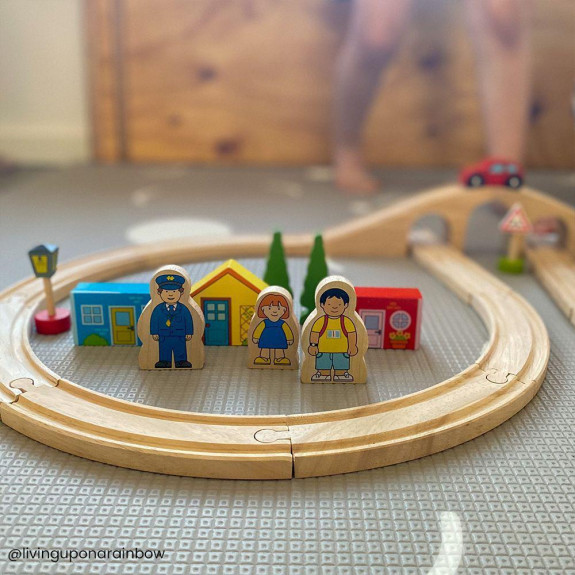 Dřevěná vláčkodráha osmička Bigjigs Rail
