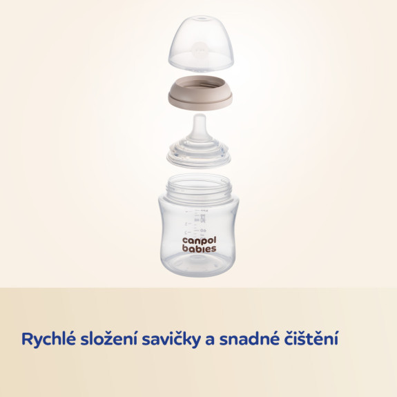 Láhev antikoliková Natural Shape 150 ml Canpol babies