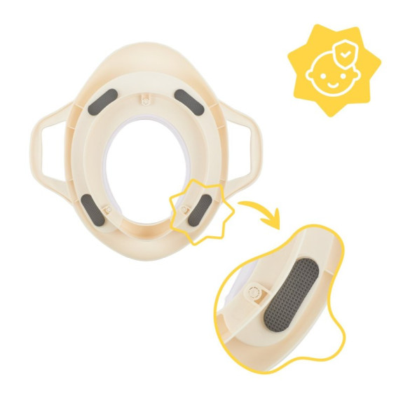 WC adaptér s úchyty Beige Badabulle