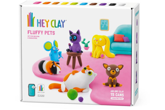 Kreativní sada - mazlíčci s doplňky Hey Clay