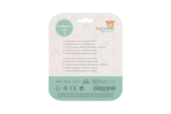 Točáček kytka babyted silikon/plast 0 m+