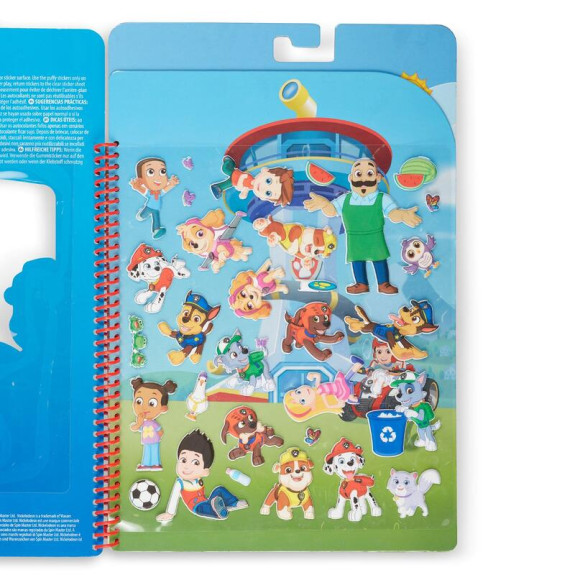 Kniha s puffy samolepkami Tlapková patrola Dobrodružství
