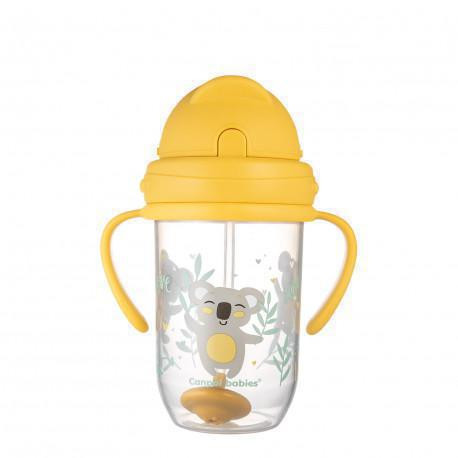 Nevylévací hrneček se slámkou a závažím Exotic Animals 270 ml