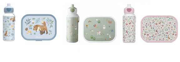 Svačinový set (láhev 400 ml+box) Little Dutch
