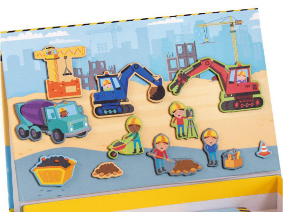 Náklaďáky a bagry Box s magnety