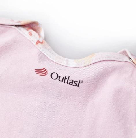 Body šaty tenké set Outlast® UPF 50+ Sv. růžové květy