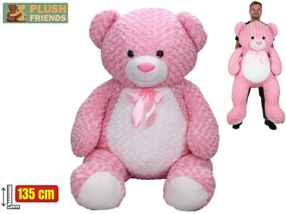 Medvěd plyšový 135 cm s mašlí 0 m+ Plush Friends