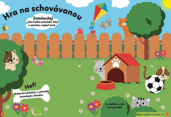 Zábava se samolepkami pro dvouleté