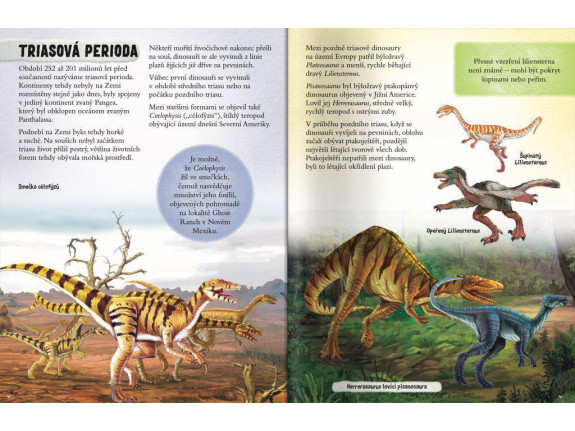 Atlas dinosaurů Kniha se samolepkami