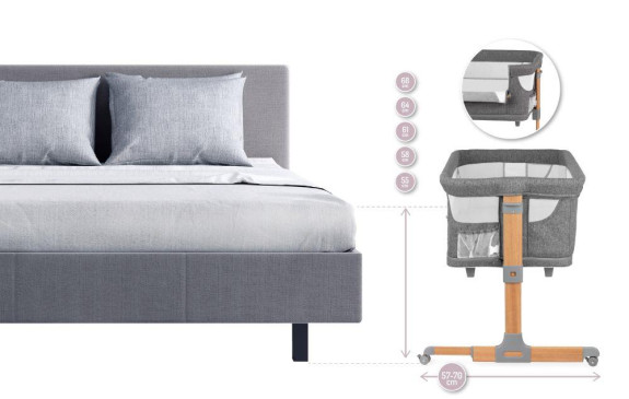Postýlka Smart bed 4 v 1 MoMi
