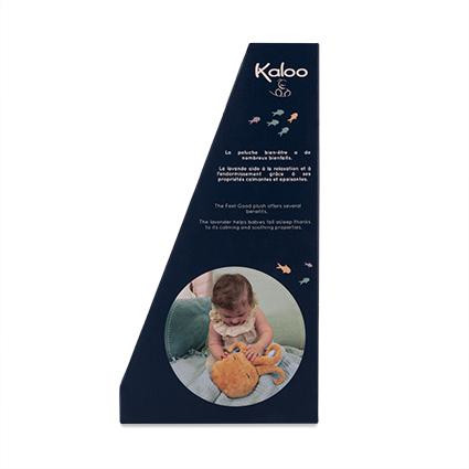 Petit Calme Plyšová chobotnice s levandulovým polštářem pro lepší spánek 29 cm Kaloo