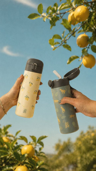 Termoska na tekutiny s brčkem 400 ml Zopa