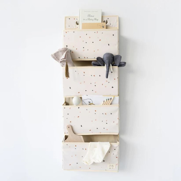 Závěsný organizér Recycled Terrazzo Cream 3 SPROUTS