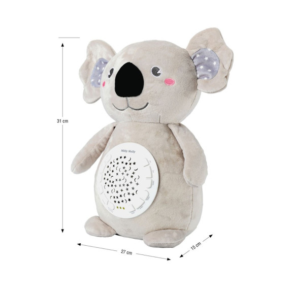 Plyšový usínáček koala s projektorem Milly Mally