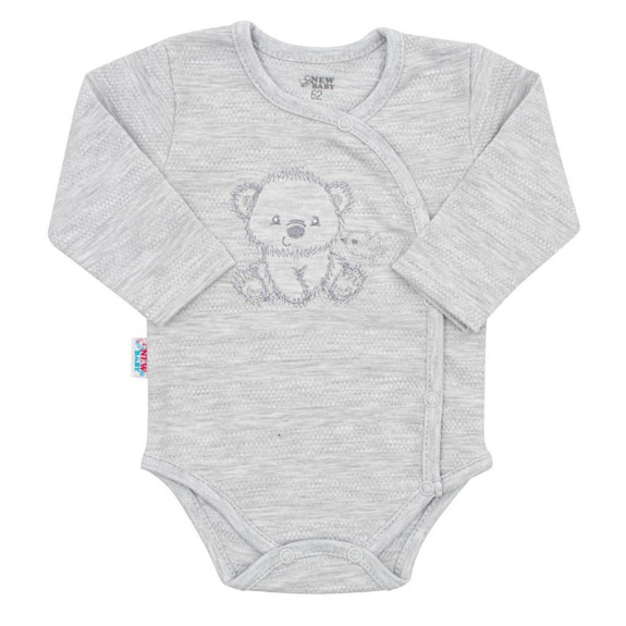 Kojenecká soupravička do porodnice New Baby Sweet Bear šedá