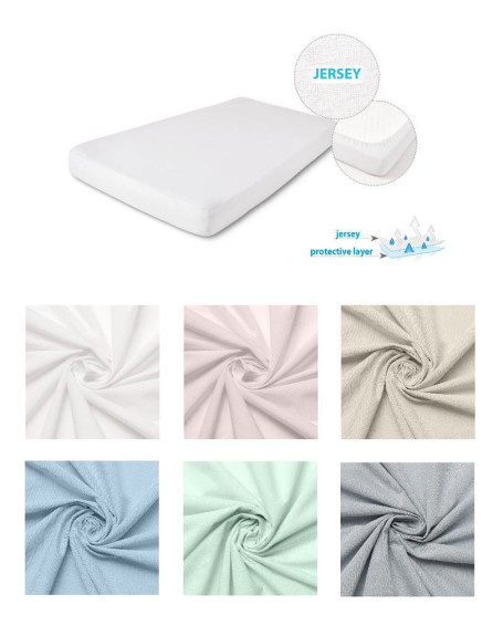 Nepromokavé prostěradlo jersey 60 x 120 cm Babymatex