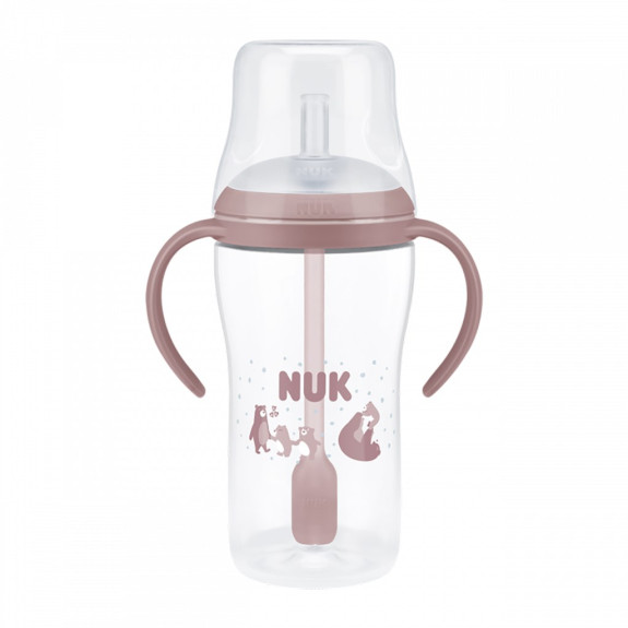 Kojenecká láhev Perfect Match na učení s brčkem Bear 260 ml NUK