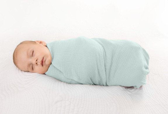 Mušelínová zavinovačka těsná 120 x 80 cm Babymatex