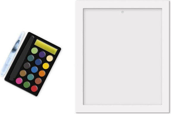 Sada maxi Malování vodovými barvami Zvířátka Janod Atelier