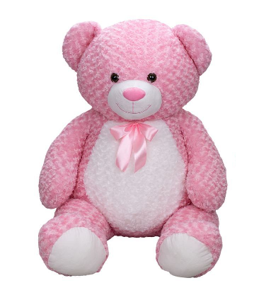 Medvěd plyšový 135 cm s mašlí 0 m+ Plush Friends