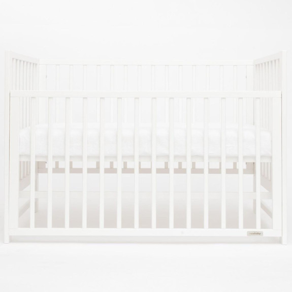 Dětská postýlka New Baby BASIC se stahovací bočnicí bílá