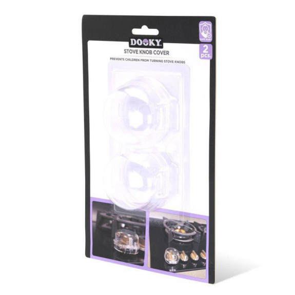 Krytky knoflíků sporáku 2 ks Transparent