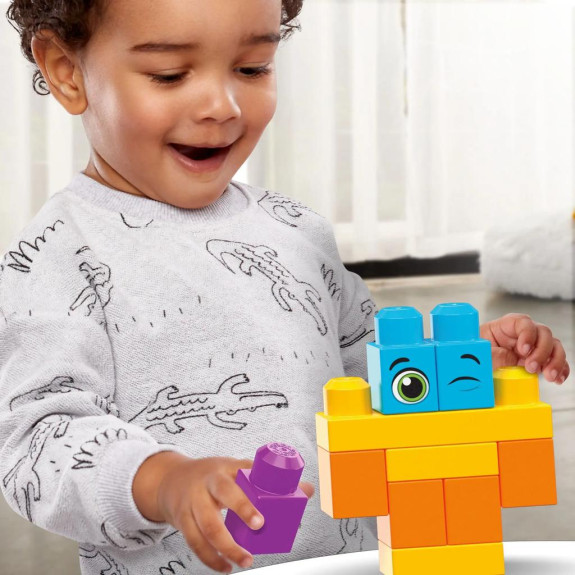 Mega Blocks Pořádně velký pytel kostek - modrý