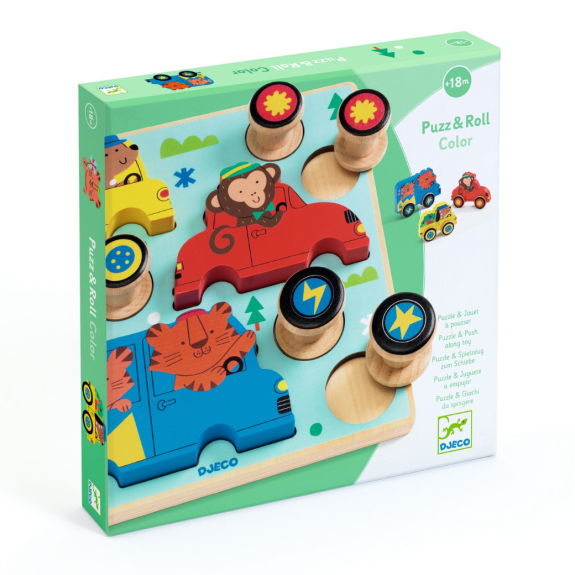 Vkládací puzzle Autíčko Djeco