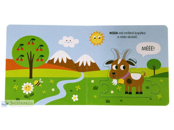 Zvířátka na statku Knížka s puzzle
