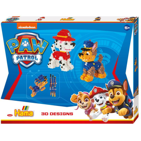 Dárková sada Tlapková patrola 3D zažehlovací korálky