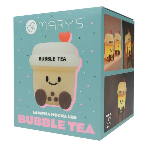 LED silikonová noční lampička - Bubble Tea Mary's