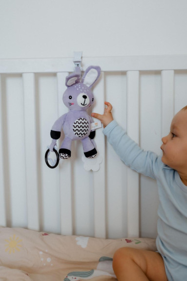 Chrastítko plyš 30 cm závěs na postýlku/kočárek 0 m+ babyted