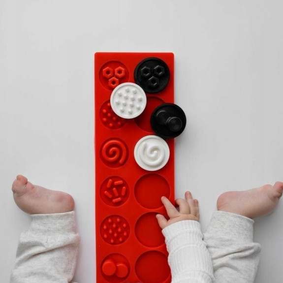 Puzzle senzorická kolečka XL, kontrastní