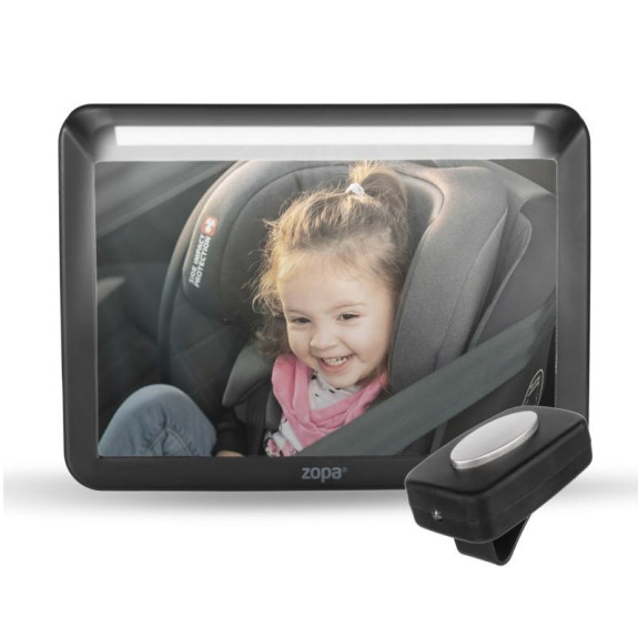Zrcátko s LED osvětlením Deluxe, Black