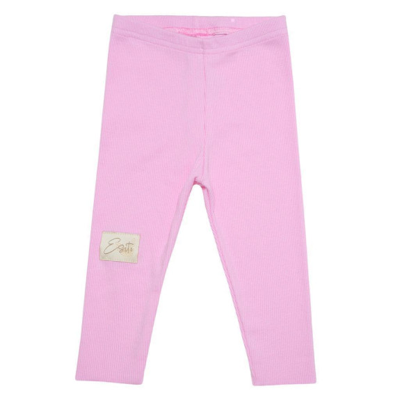 Rostoucí žebrované legíny Color Pink Esito