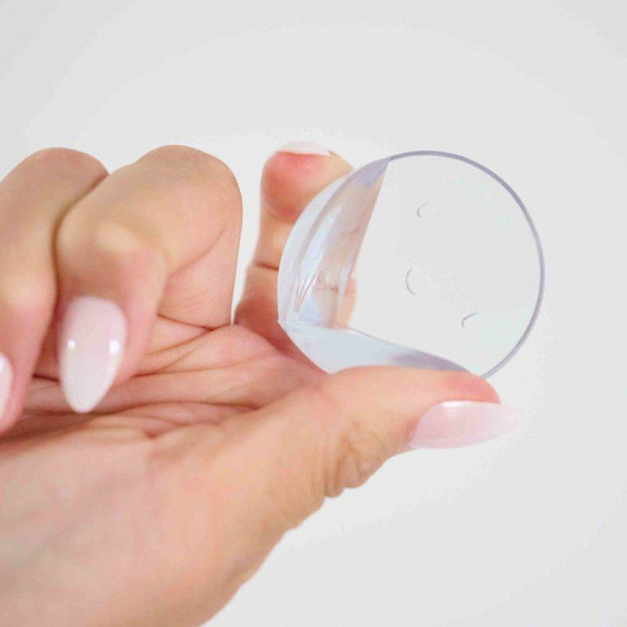 Ochrana rohů kulatá 4 ks Transparent