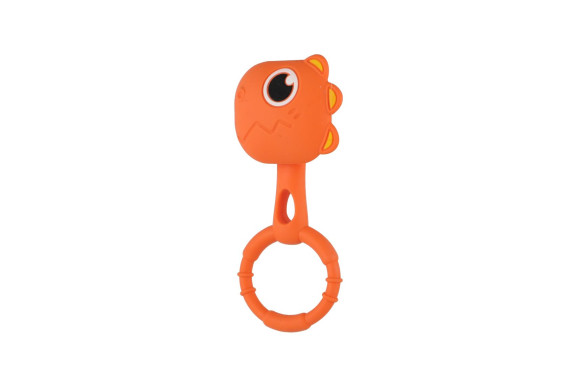 Chrastíček dino 2ks silikon 13 x 5 cm Babyted