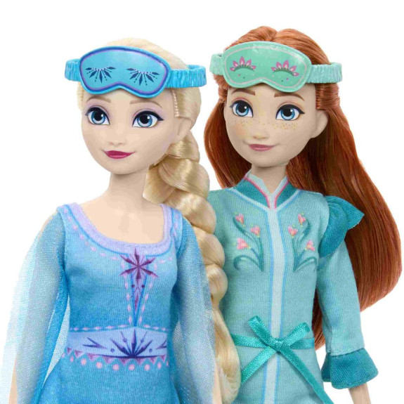 Panenky Anna a Elsa pyžamová párty Frozen