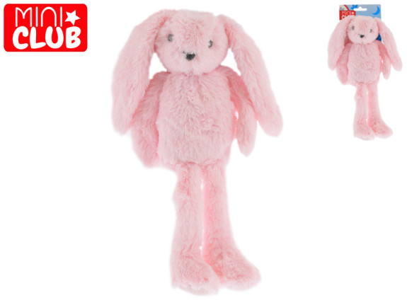Zajíček plyšový 37 cm dlouhé nohy 0 m+ Mini Club