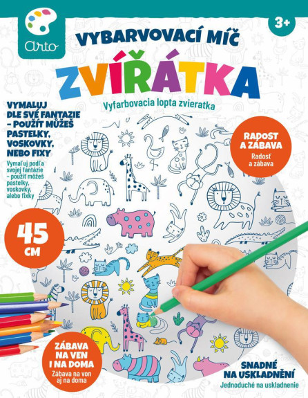 Vybarvovací míč zvířátka Arto