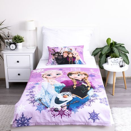Povlečení do postýlky Frozen purple 100 x 135, 40 x 60 cm Jerry Fabrics