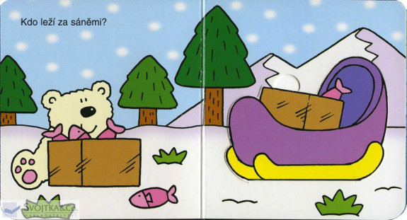 Leporelo Podívej se, kdo se schovává - Ve sněhu