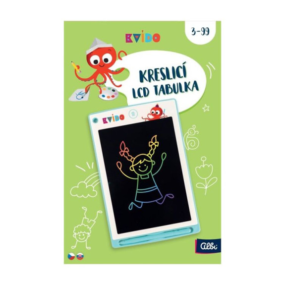 Kvído - Zelená kreslicí LCD tabulka Albi