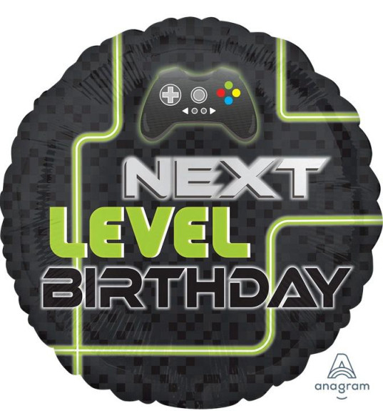 Kruh - Next level B-day 43 cm - fóliový balónek