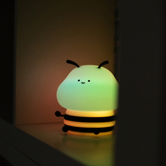 LED silikonová noční lampička Rgb - včelka Mary's