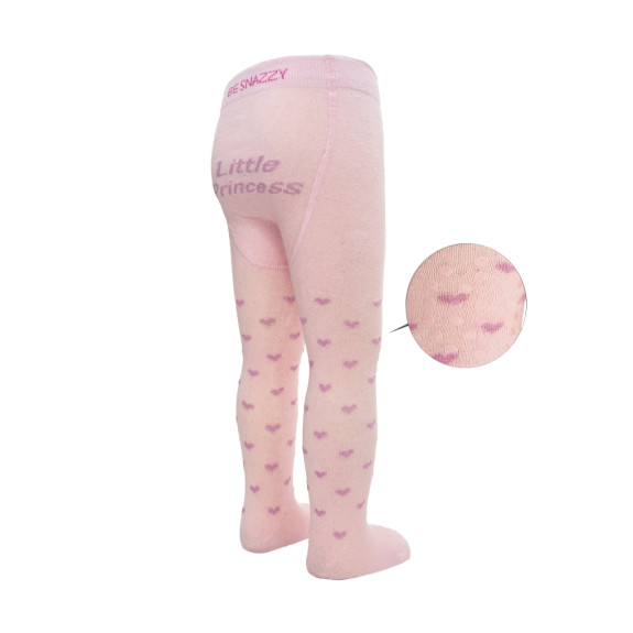 Punčocháče s protiskluzem 3x ABS vel. 80/86 růžové little princess Be Snazzy